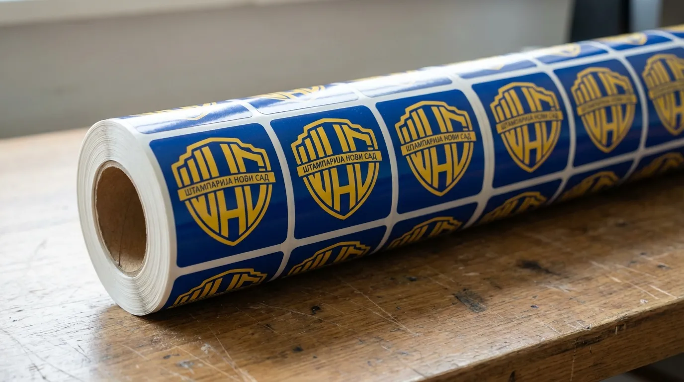 Kvalitetne PVC nalepnice: Mašinsko sečenje nalepnica. Vodootporne i otporne na UV zračenje, sečene po konturi vašeg dizajna.