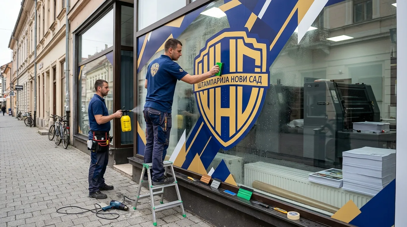 Nalepnice za izloge i vozila - Sticker nepravilnog oblika. Dugotrajna folija visokog sjaja ili mat završnice.