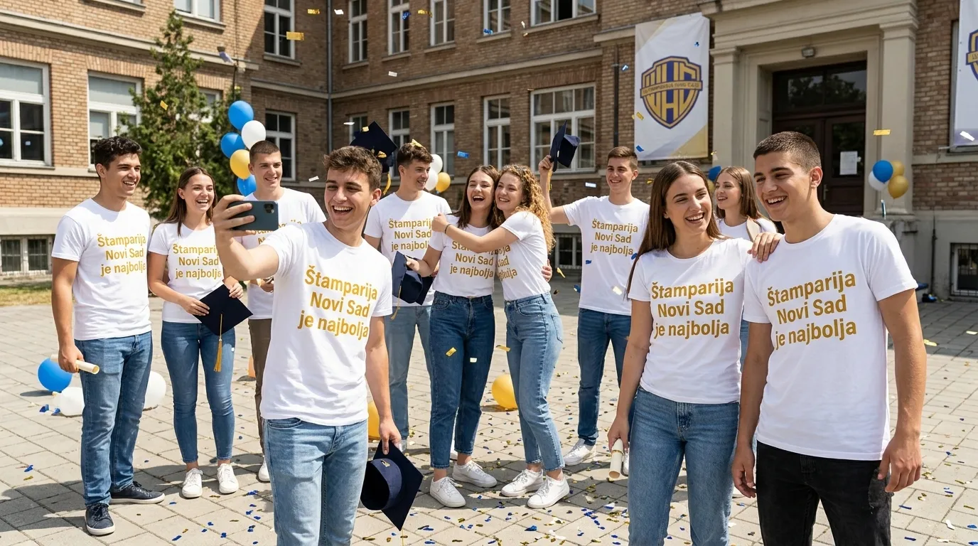 Profesionalna štampa na tekstilu: Štampa majica za kafiće. Savršeno za promocije, sportske klubove i firme.