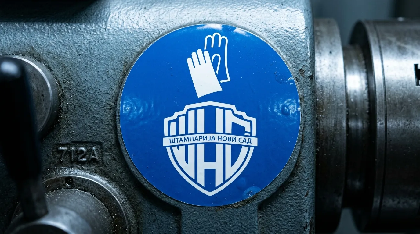 Nalepnice za izloge i vozila - Štampa nalepnica iz rolne. Dugotrajna folija visokog sjaja ili mat završnice.