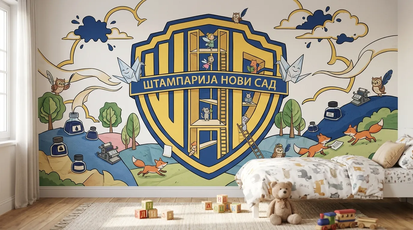 Transformišite enterijer uz Štampa tapeta za dečiju sobu na tapeti. Ekološke boje bez mirisa, bezbedne za dečije sobe.