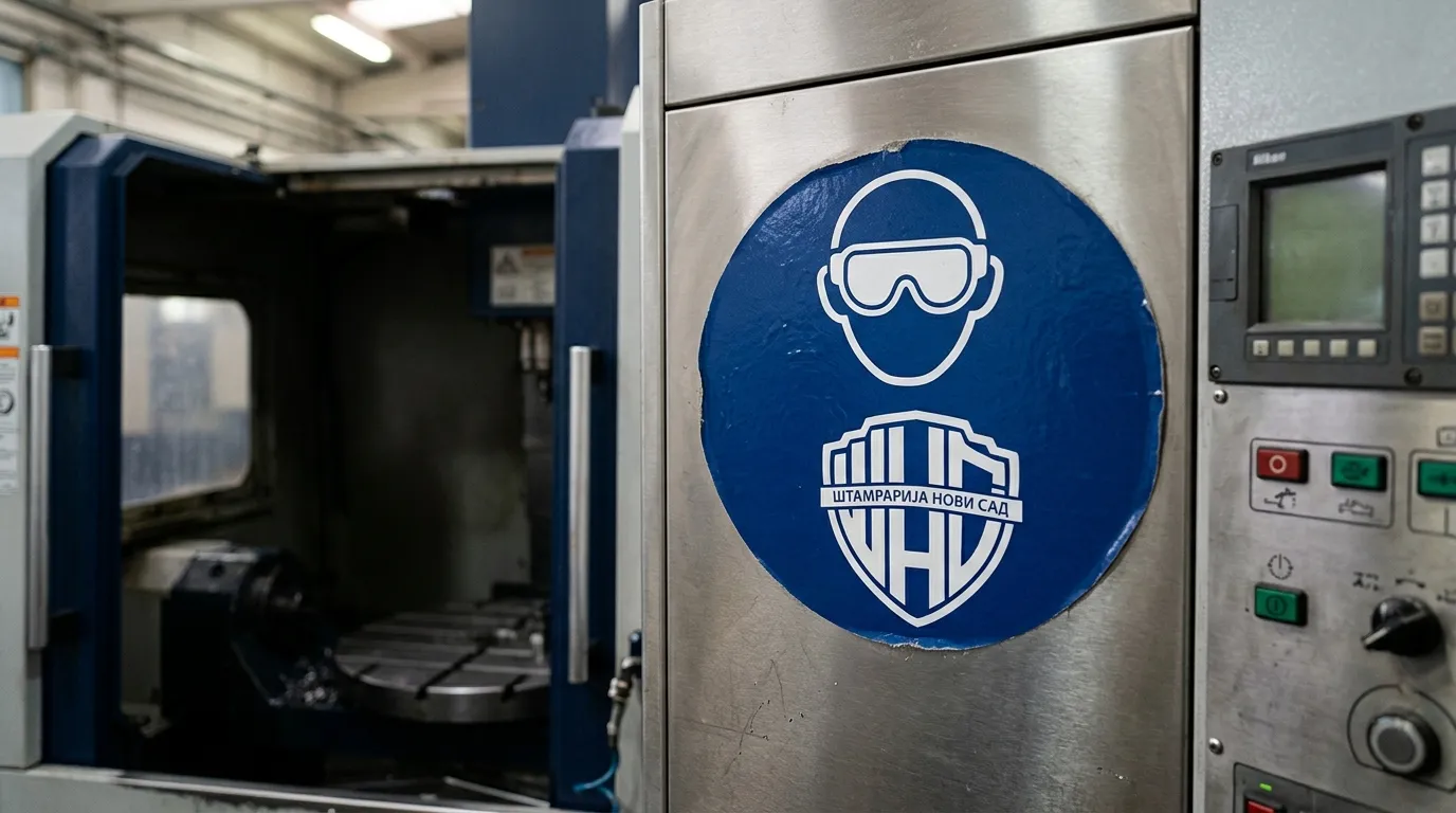 Sve vrste stikera, uključujući i Štampanje nalepnica za mašine. Digitalna štampa i precizno opsecanje na najsavremenijim mašinama.