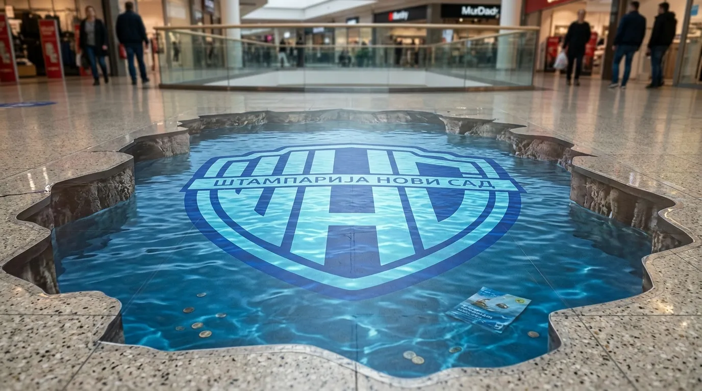 Dekorativne i reklamne nalepnice Štampanje nalepnica za pod. Jednostavna aplikacija i vrhunski vizuelni identitet.