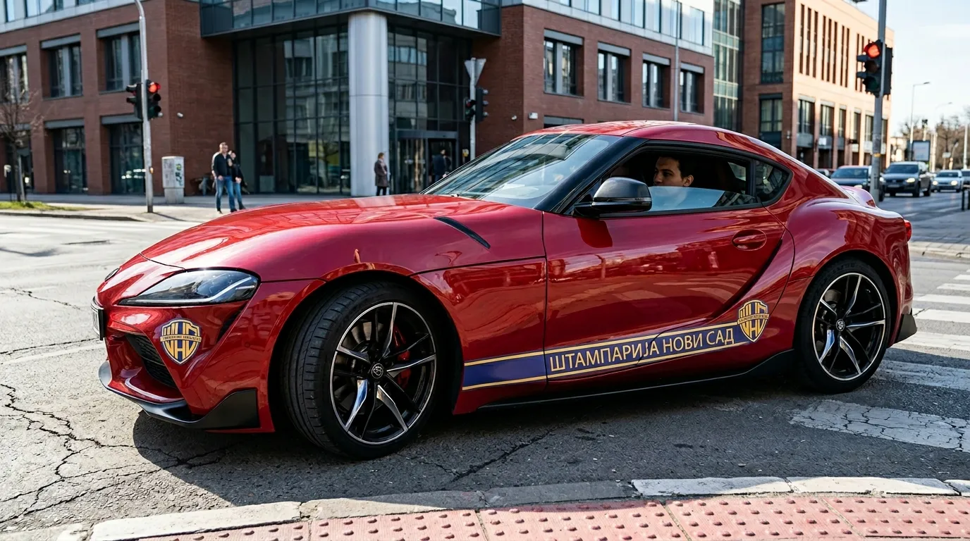 Brendiranje proizvoda i ambalaže uz Štampanje vozila nalepnice. Odlično prijanjanje na sve glatke površine.